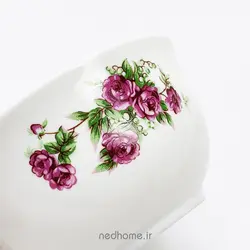 کاسه ماست خوری گل قرمز