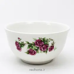 کاسه ماست خوری گل قرمز