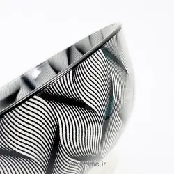 ماست خوری سرامیکی سفید مشکی