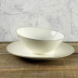 🍏🍰 پیش دستی میوه خوری لب طلایی فله ای چینی تقدیس Matilda | لوازم خانه و آشپزخانه ندهوم