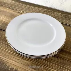 🍛 بشقاب پلوخوری لب طلایی فله ای چینی زرین ایتالیا اف | لوازم خانه و آشپزخانه ندهوم