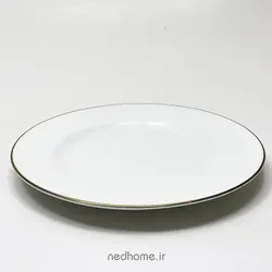 🍛 بشقاب پلوخوری لب طلایی فله ای چینی زرین ایتالیا اف | لوازم خانه و آشپزخانه ندهوم