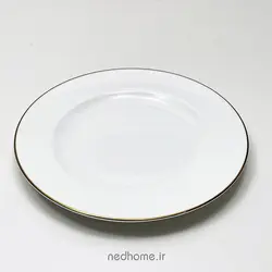 🍛 بشقاب پلوخوری لب طلایی فله ای چینی زرین ایتالیا اف | لوازم خانه و آشپزخانه ندهوم