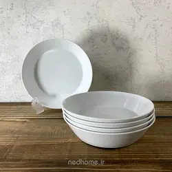 بشقاب خورشت خوری 19 cm فرم اس چینی زرین zi | ندهوم