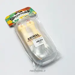🐥 قاشق چنگال کودک Animal طرح جوجه | ندهوم