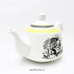 قوری لندنی ویلیج چینی زرین