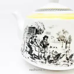 قوری لندنی ویلیج چینی زرین