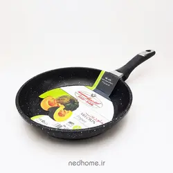 ماهیتابه تک دسته 24 cm مشکی زرساب سری MELORIN
