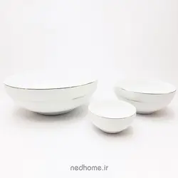 سرویس 13 پارچه سپید صدف چینی زرین