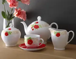 سرویس 17پارچه چای خوری شارلوت زرین