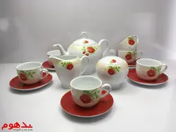 سرویس 17پارچه چای خوری شارلوت زرین