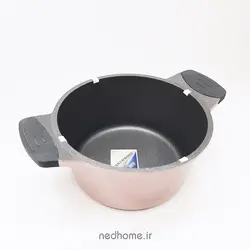 سرویس قابلمه چدن گرانیت 11 پارچه رزگلد BVK