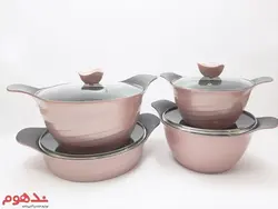 سرویس قابلمه چدن گرانیت 11 پارچه یونیک