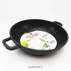 ماهیتابه مشکی دو دسته زرساب سری MELORIN
