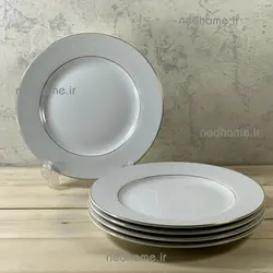 بشقاب پلو خوری سپید صدف فله ای چینی زرین | ندهوم