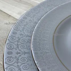 بشقاب پلو خوری سپید صدف فله ای چینی زرین | ندهوم