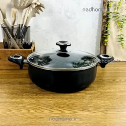 🍔🍗🍟 ماهیتابه دو دسته زرساب گرانیتا 28 cm | ندهوم