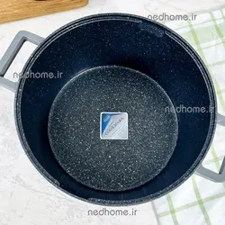 ✅🥘🍳 قابلمه تک گرانیتی یونیک سایز 28 ( 7 الی 8 نفر ) در سیلیکون | ندهوم