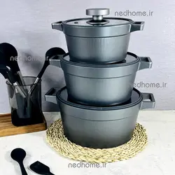 ✅🥘🍳 قابلمه تک گرانیتی یونیک سایز 28 ( 7 الی 8 نفر ) در سیلیکون | ندهوم