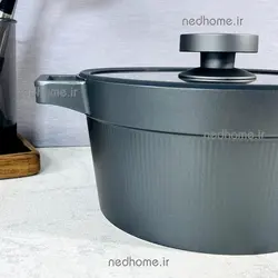 ✅🥘🍳 قابلمه تک گرانیتی یونیک سایز 28 ( 7 الی 8 نفر ) در سیلیکون | ندهوم