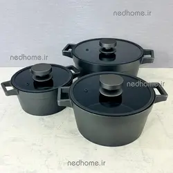 ✅🥘🍳 قابلمه تک گرانیتی یونیک سایز 28 ( 7 الی 8 نفر ) در سیلیکون | ندهوم