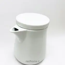 قوری سفید سرامیکی وارداتی