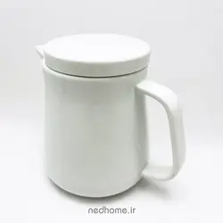قوری سفید سرامیکی وارداتی