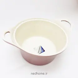 سرویس قابلمه چدن گرانیت 15 پارچه رزگلد BVK