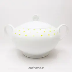 سوپ خوری در دار چینی زرین طرح اسپاتی زرد