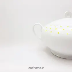 سوپ خوری در دار چینی زرین طرح اسپاتی زرد