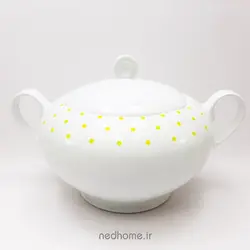 سوپ خوری در دار چینی زرین طرح اسپاتی زرد
