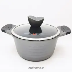 سرویس قابلمه چدن گرانیت 11 پارچه طوسی BVK