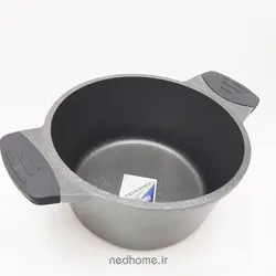 سرویس قابلمه چدن گرانیت 11 پارچه طوسی BVK