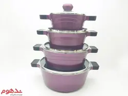 سرویس قابلمه چدن گرانیت 15 پارچه ام جی اس MGS