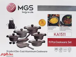 سرویس قابلمه چدن گرانیت 15 پارچه ام جی اس MGS