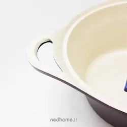 سرویس قابلمه چدن گرانیت 15 پارچه زرشکی(بادمجانی) BVK