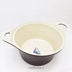 سرویس قابلمه چدن گرانیت 15 پارچه زرشکی(بادمجانی) BVK