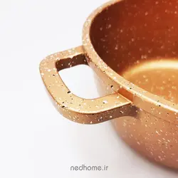 سرویس قابلمه گرانیت 7 پارچه زرساب سری ملورین - مسی متالیک