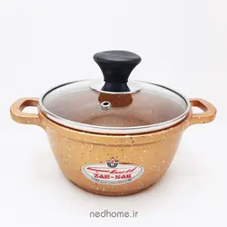 سرویس قابلمه گرانیت 7 پارچه زرساب سری ملورین - مسی متالیک