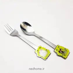 قاشق چنگال کودک باب اسفنجی