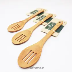 قاشق شیاردار چوبی یونیک