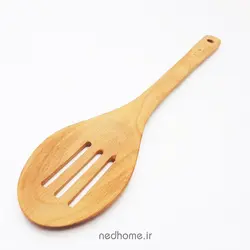 قاشق شیاردار چوبی یونیک