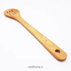 قاشق شیاردار چوبی یونیک