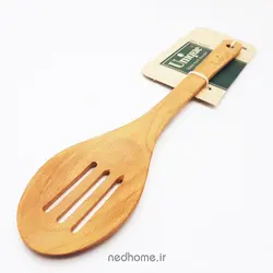 قاشق شیاردار چوبی یونیک