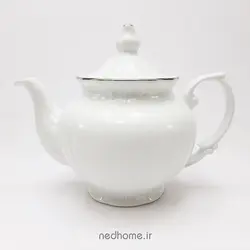 قوری چینی زرین چهار ترک طرح سمن