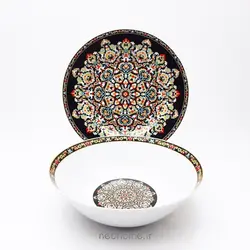 کاسه بشقاب چینی مقصود طرح طوطیا