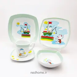 سرویس غذاخوری کودک چینی لورین طرح خرس ملوان