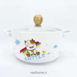 قابلمه تک سرامیکی BOWL - طرح CATTLE