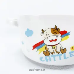 قابلمه تک سرامیکی BOWL - طرح CATTLE