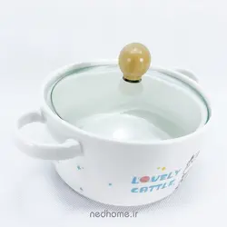 قابلمه تک سرامیکی BOWL - طرح LOVELY CATTLE